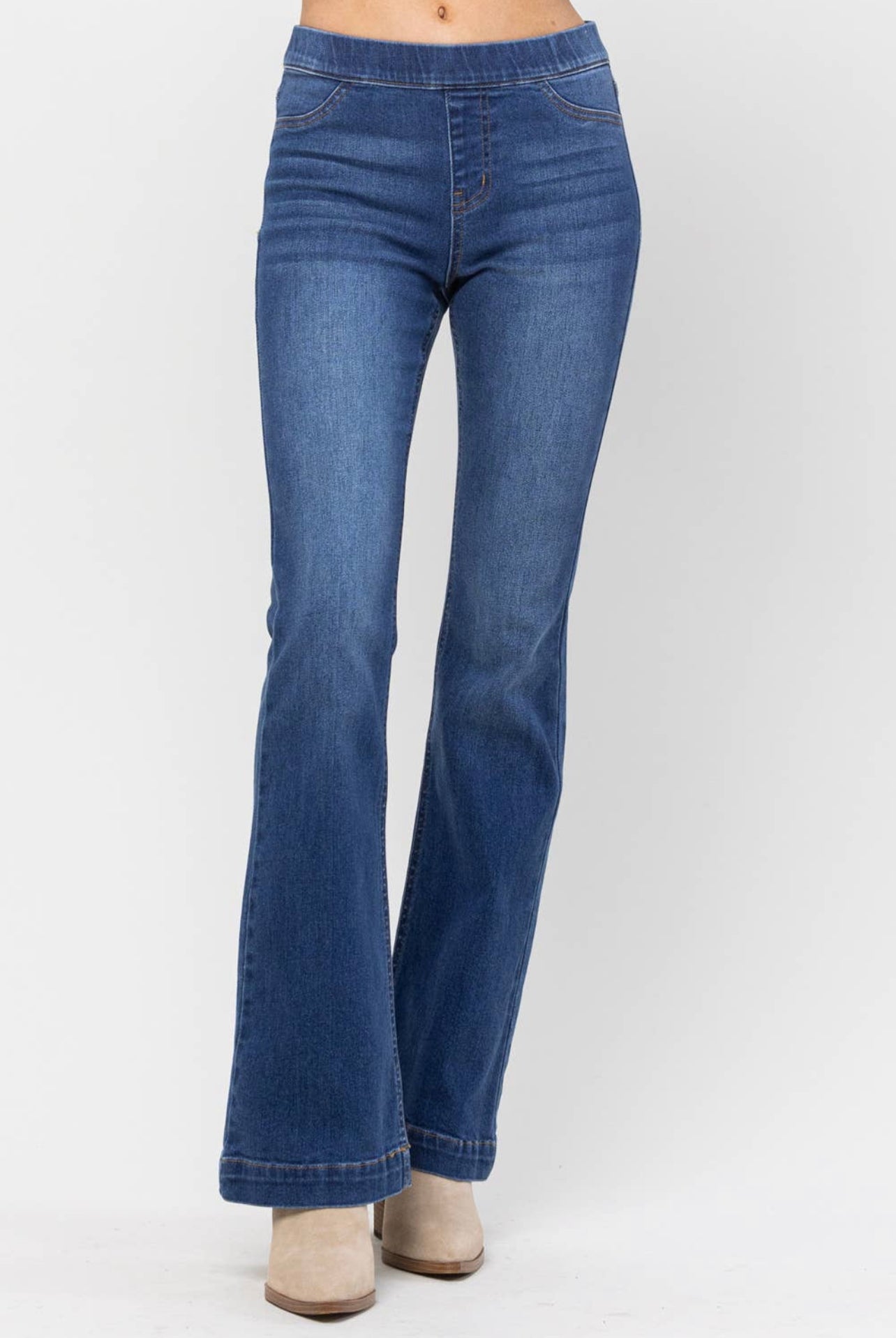 Still the One Mid-Rise Pull on Flare Jeans